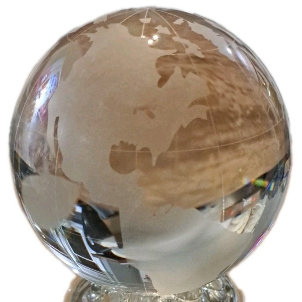 Giant 4" Globe Earth Marble/Paperweight